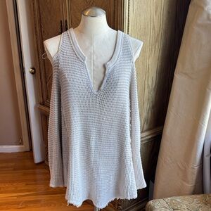 Free People cold shoulder sweater